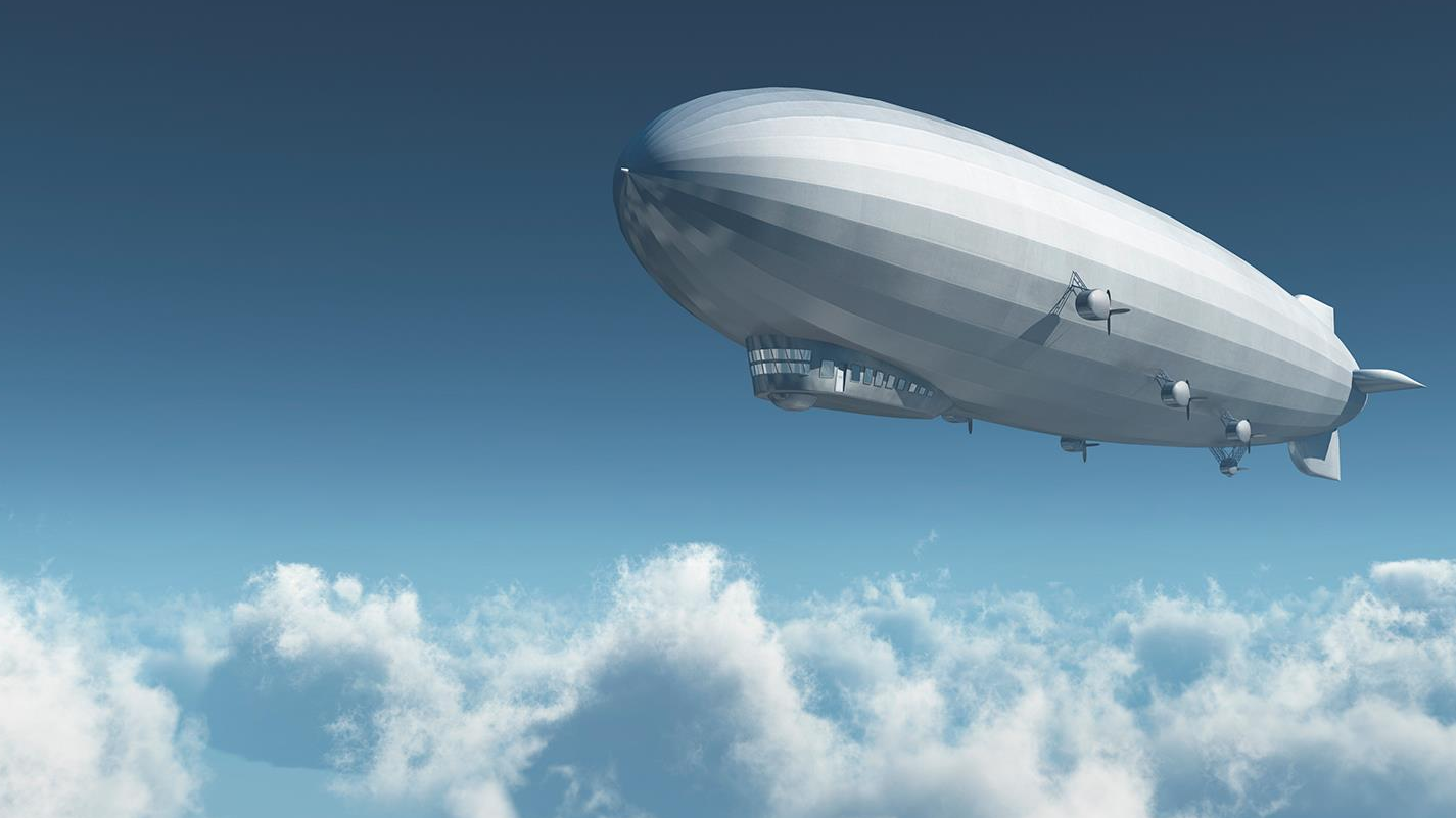 Il flotte à 7500m de haut grâce à des ballons remplis d'hélium